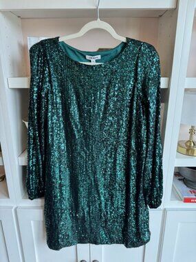 Steve Madden Teal Sequin Mini Dress NWT Size XL